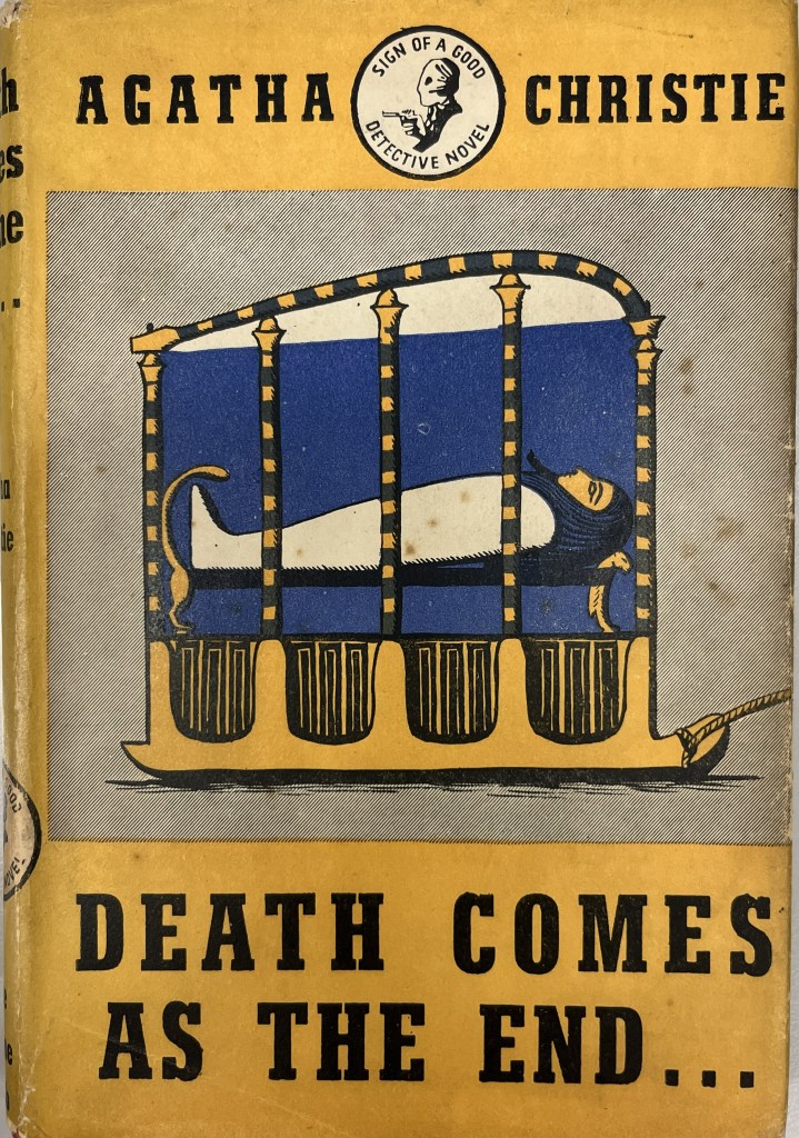 vibrant yellow and blue cover of Death comes as the end